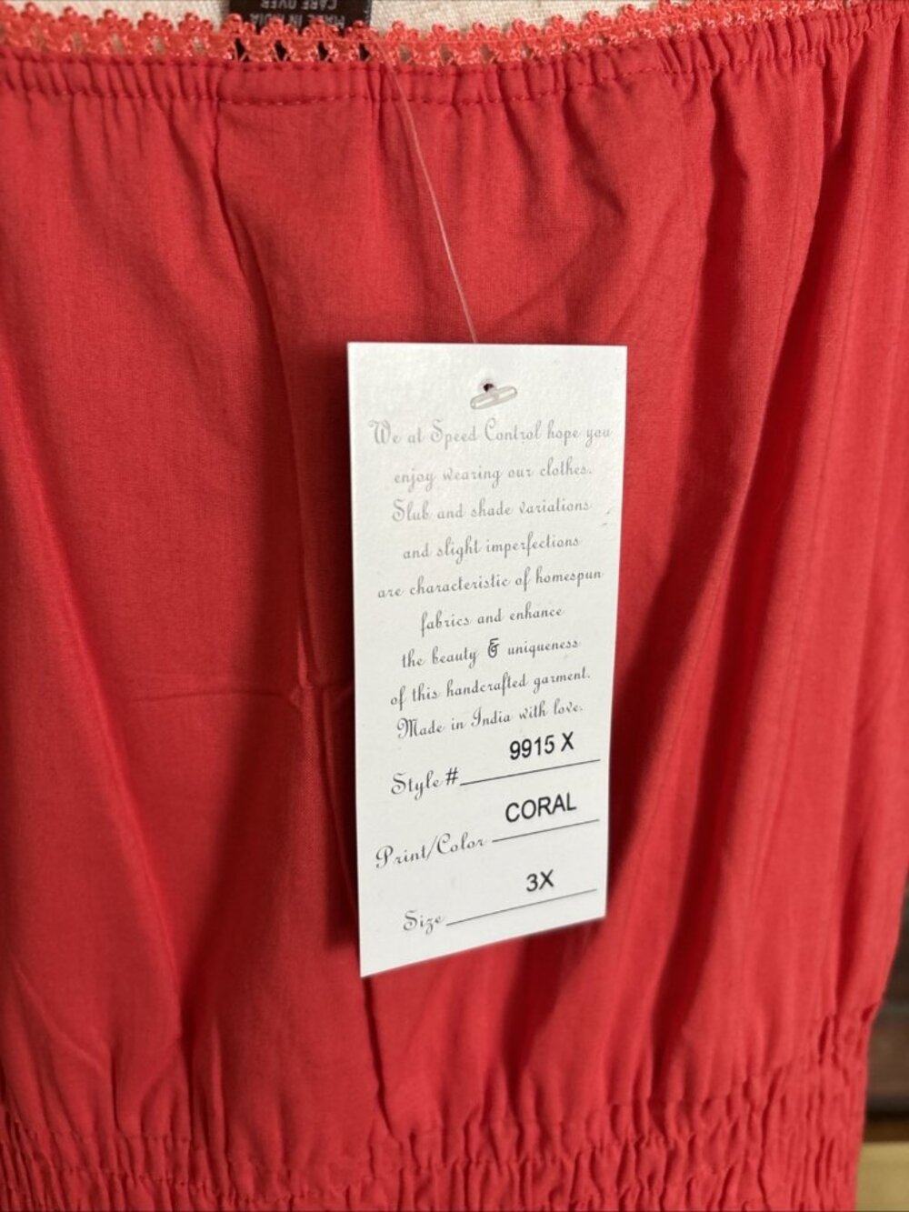 speed control new york dress Coral Maxi Size 3X NWT - Picture 5 of 8
